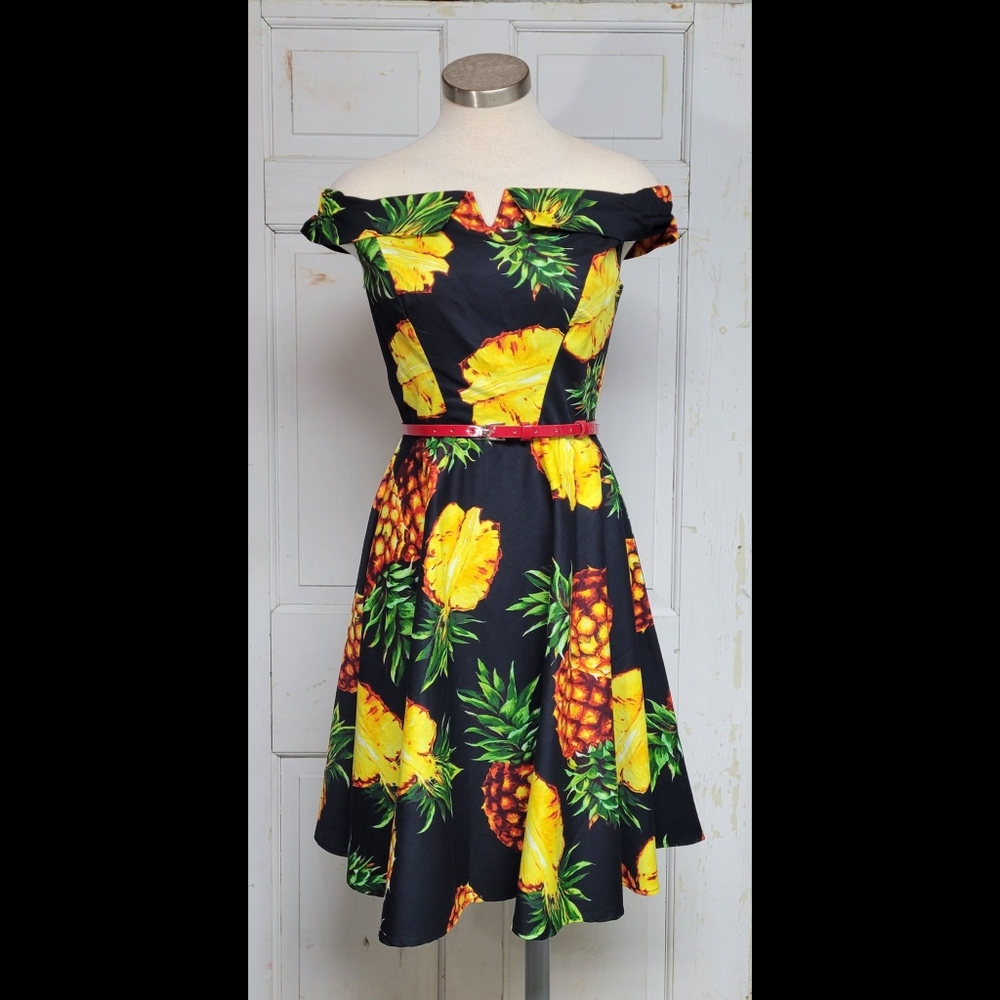 Belle Poque pineapple pinup dress